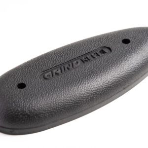 A black plastic object with the grinduro logo on it.